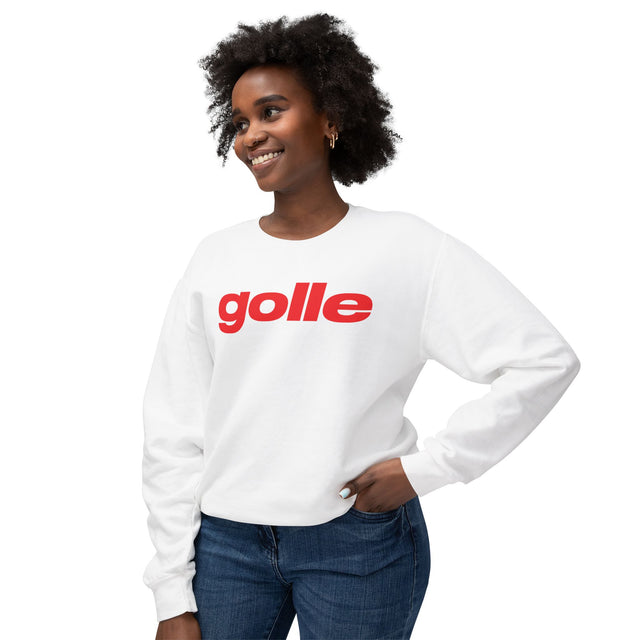 Trendy Unisex Crewneck Sweatshirt with 'golle' Text