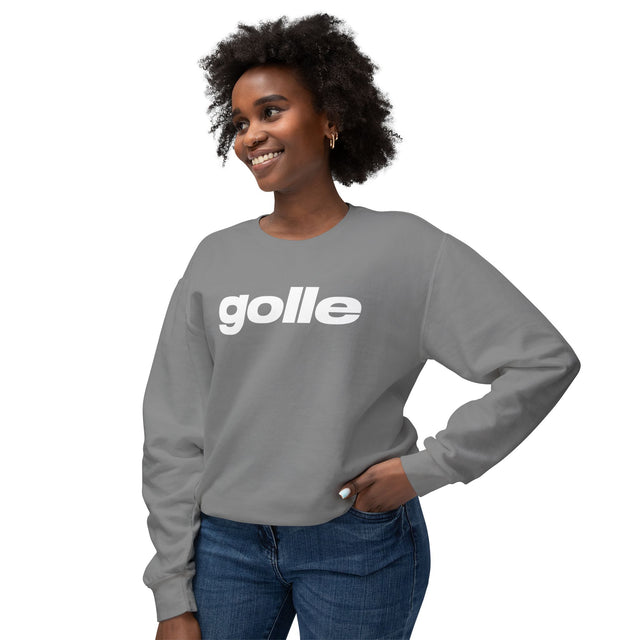 Trendy Unisex Crewneck Sweatshirt with 'golle' Text