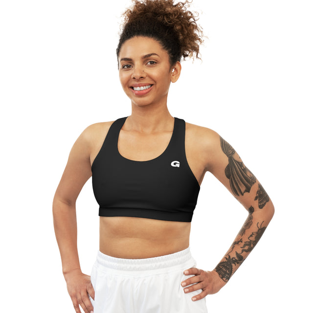 Golle Seamless Black Sports Bra for Active Lifestyle