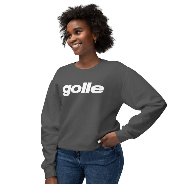 Trendy Unisex Crewneck Sweatshirt with 'golle' Text