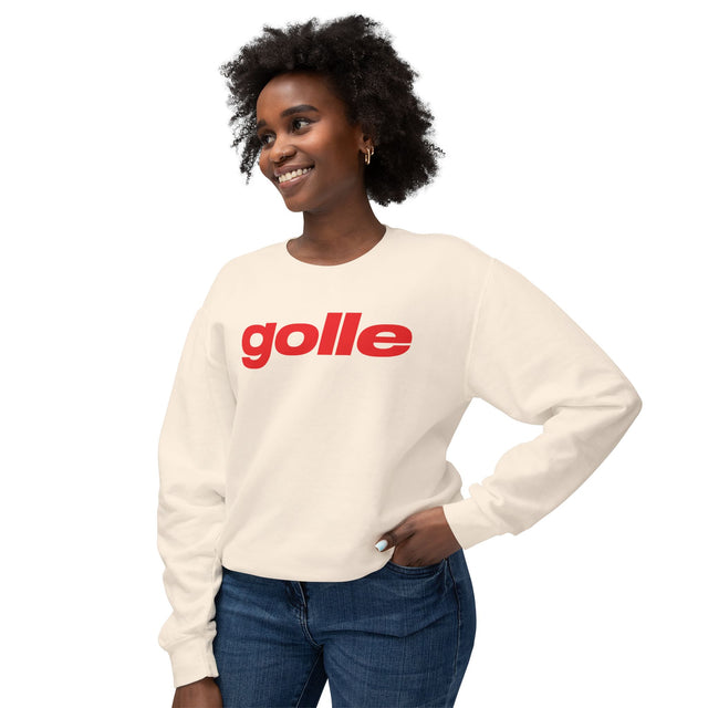 Trendy Unisex Crewneck Sweatshirt with 'golle' Text