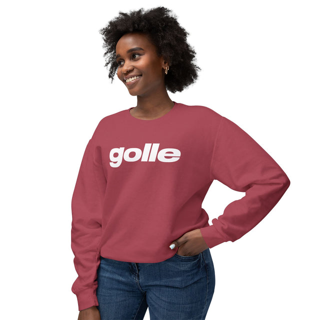 Trendy Unisex Crewneck Sweatshirt with 'golle' Text