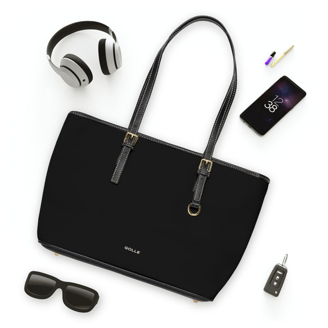 GOLLE Classic Black HandBag – Everyday Tote for Work & Travel