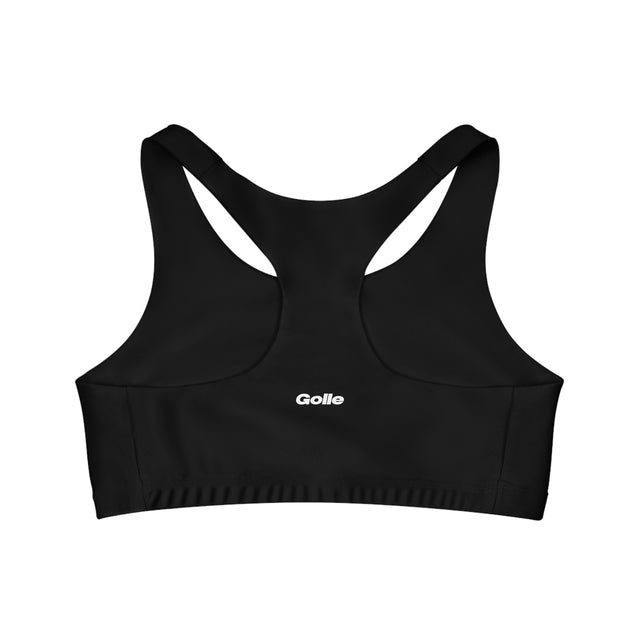 Golle Seamless Black Sports Bra for Active Lifestyle